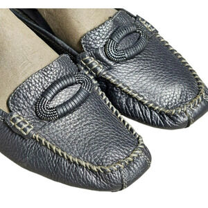 Bare Trap Peggys Womens Size 6.5M Leather Black Mule Slides Classic Comfort